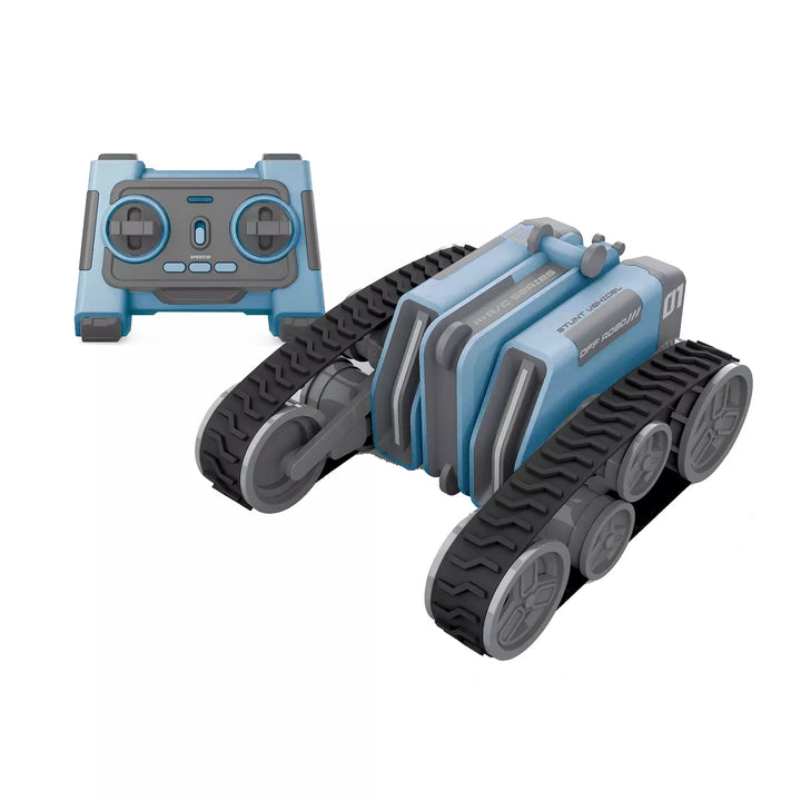 Link 360º Angles Driving Double-Sided Remote Control Radio-Controlled Stunt Car with Rotating Lights - Makes a Great Gift