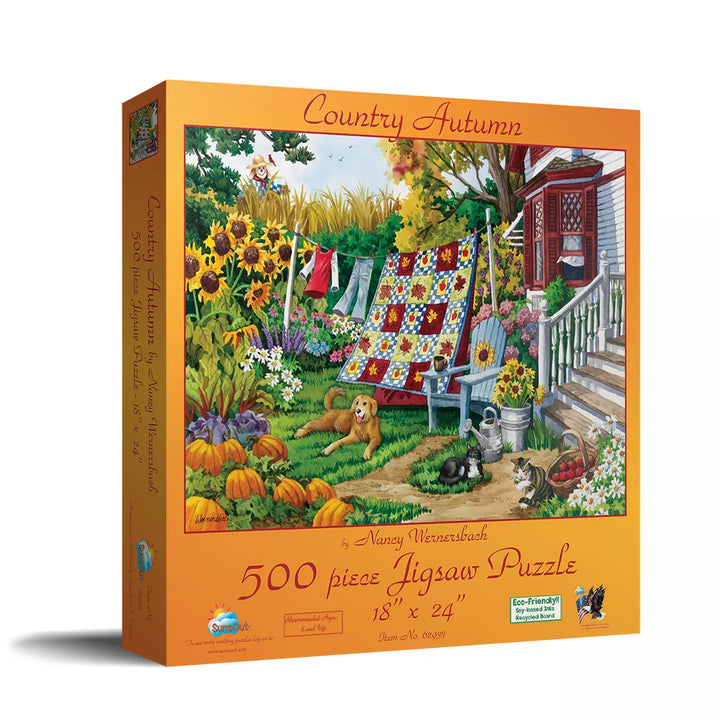 Sunsout Country Autumn 500 Pc Jigsaw Puzzle 62937