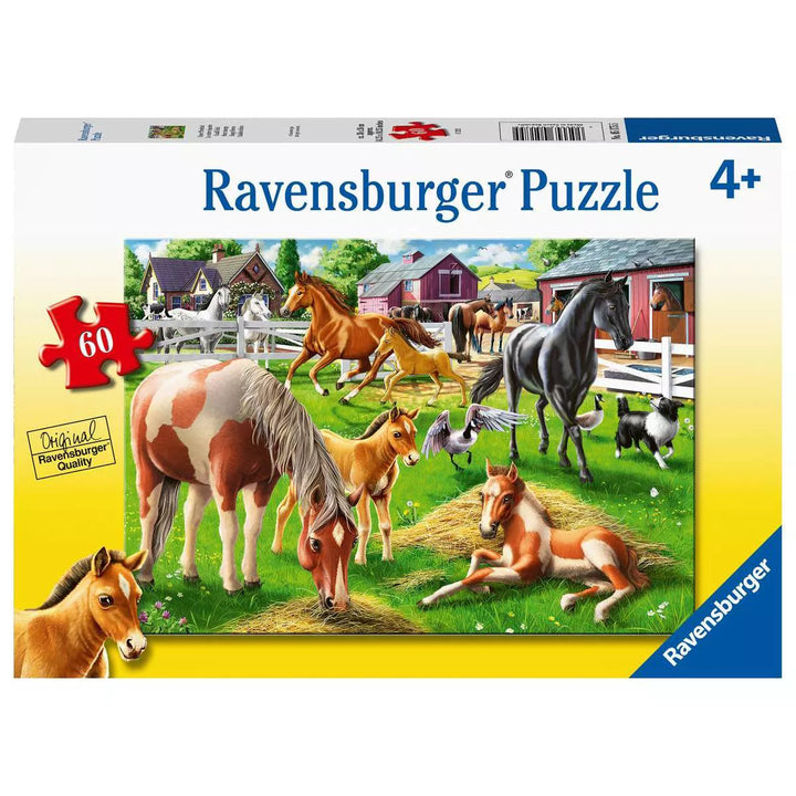 Ravensburger Happy Horses Kids' Jigsaw Puzzle - 60Pc