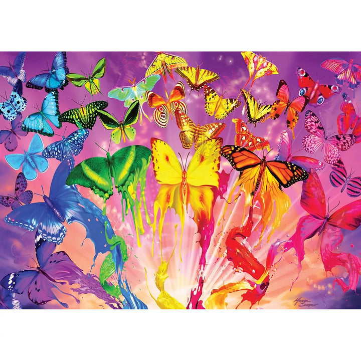 Masterpieces Inc Metamorphosis 500 Piece Hidden Images Glow in the Dark Jigsaw Puzzle