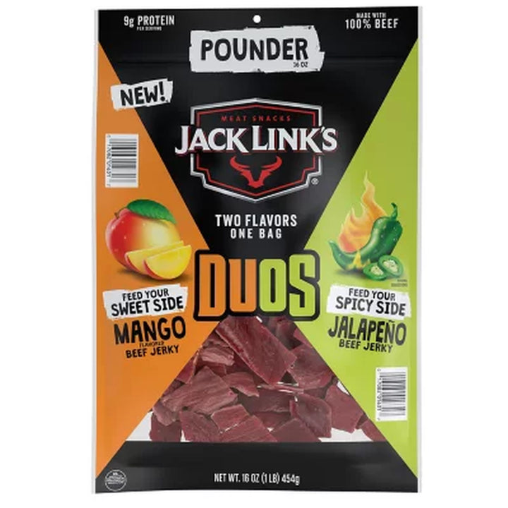 Jack Link'S Duos Jalapeno and Mango Beef Jerky, 16 Oz.