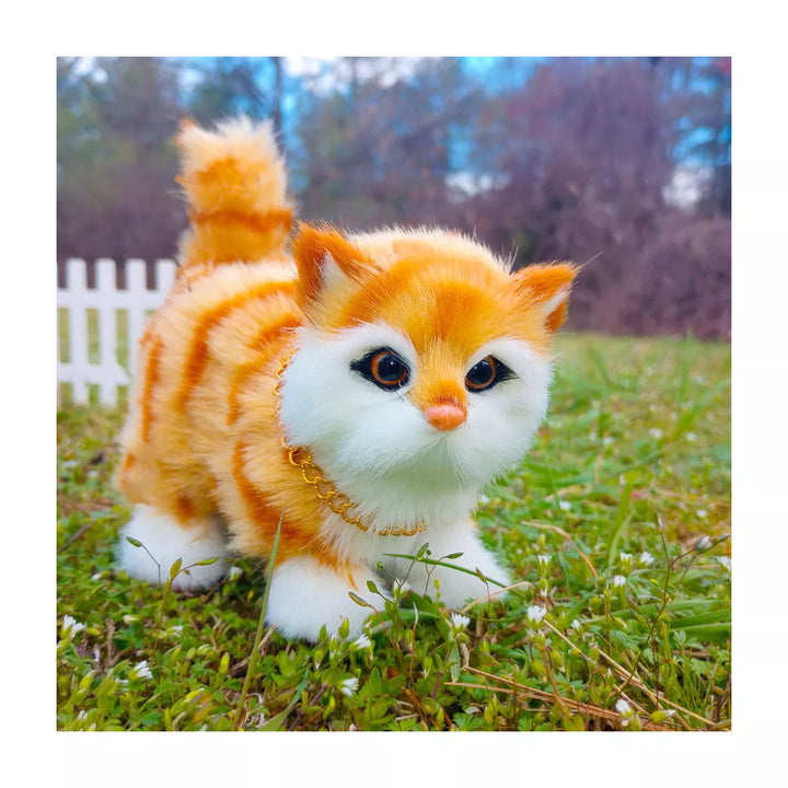 The Queen'S Treasures Orange Tabby Kitty Cat Pet for 18 Inch Dolls