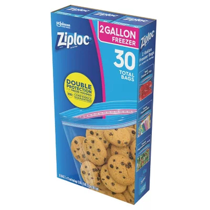 Ziploc 2-Gallon Seal Top Freezer Bags, 30 Ct.