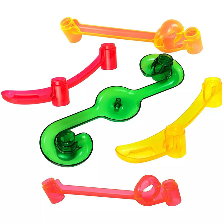 Marble Genius Waterslides & Roller Coasters Marble Run Accessory Set (5 Pcs.): Your Ultimate Marble Track Race Set and Maze