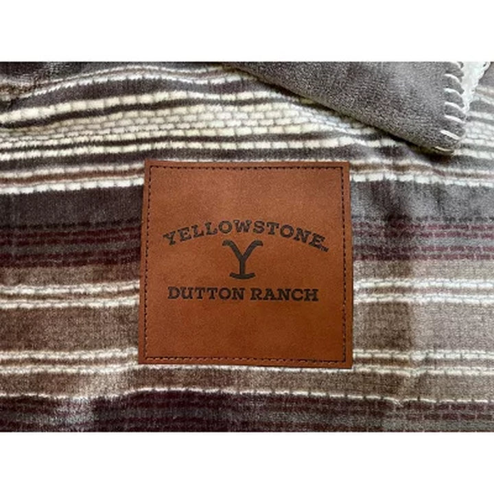 Yellowstone Silk Touch Sherpa Reverse Throw, 60" X 70" (Assorted Styles)