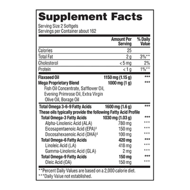 Member'S Mark Omega 3-6-9 Dietary Supplement Softgels, 325 Ct.