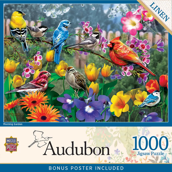 Masterpieces 1000 Piece Jigsaw Puzzle for Adults - Morning Garden - 19.25"X26.75".