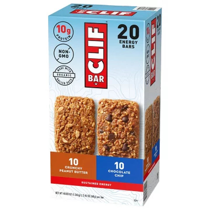 Clif Bar Variety Pack 2.4Oz, 20Ct.