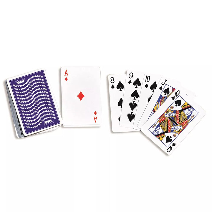 Swimline 3.5" Waterproof Swimming Pool Deck of Playing Cards - Blue/White