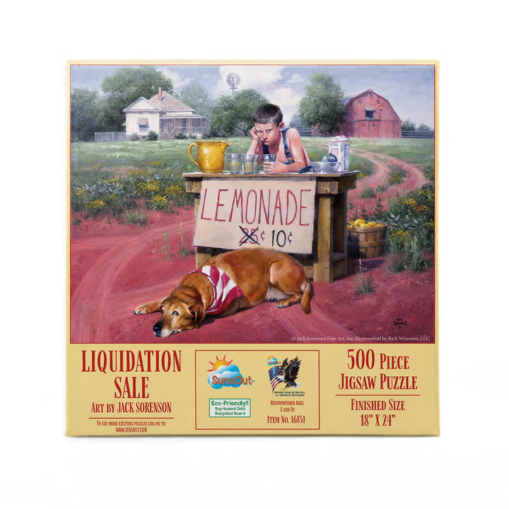 Sunsout Liquidation Sale Lemonade Stand 500 Pc Jigsaw Puzzle 16851