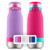 Ello Emma 14 Oz. Stainless Steel Water Bottle, 2 Pack (Assorted Colors)