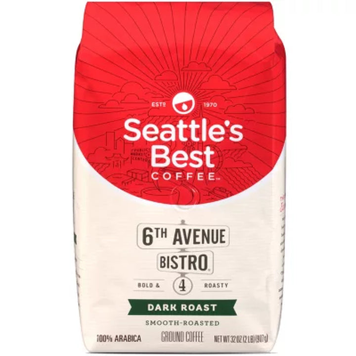 Seattle'S Best Coffee 6Th Avenue Bistro Ground Coffee (32 Oz.)