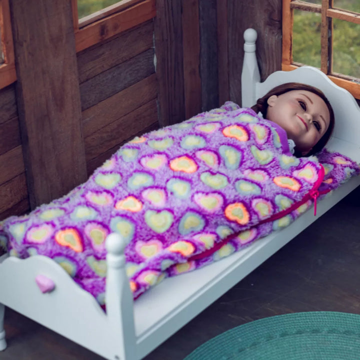 The Queen'S Treasures 18 Inch Doll Soft Purple Sleeping Bag Accessory