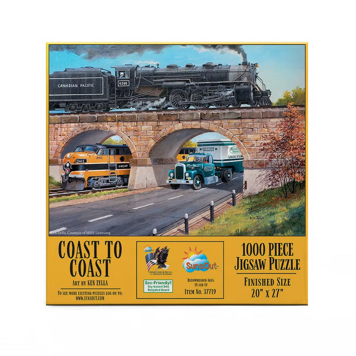 Sunsout Coast to Coast 1000 Pc Jigsaw Puzzle 37719