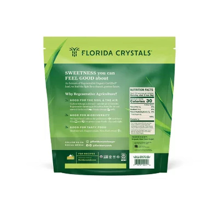 Florida Crystals Regenerative Organic Raw Cane Sugar 8Lbs.