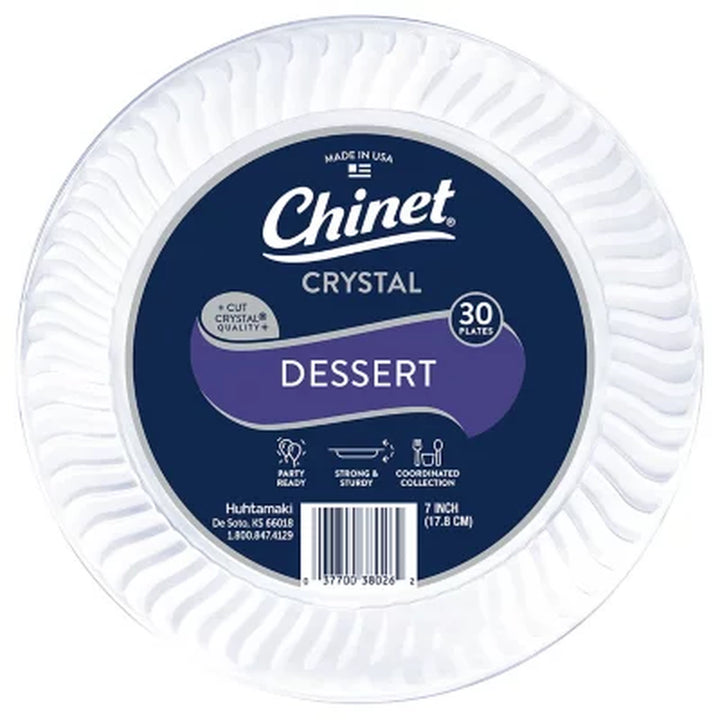 Chinet Crystal Clear Plastic Dessert Plate, 7" 150 Ct.