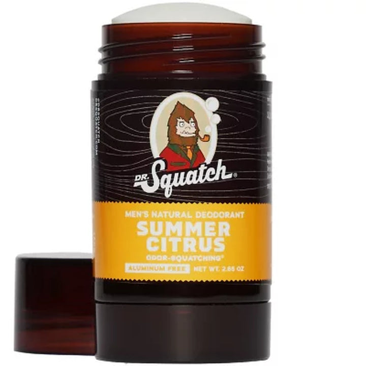 Dr. Squatch Natural Deodorant, Variety Pack, 2.65 Oz., 3 Pk.