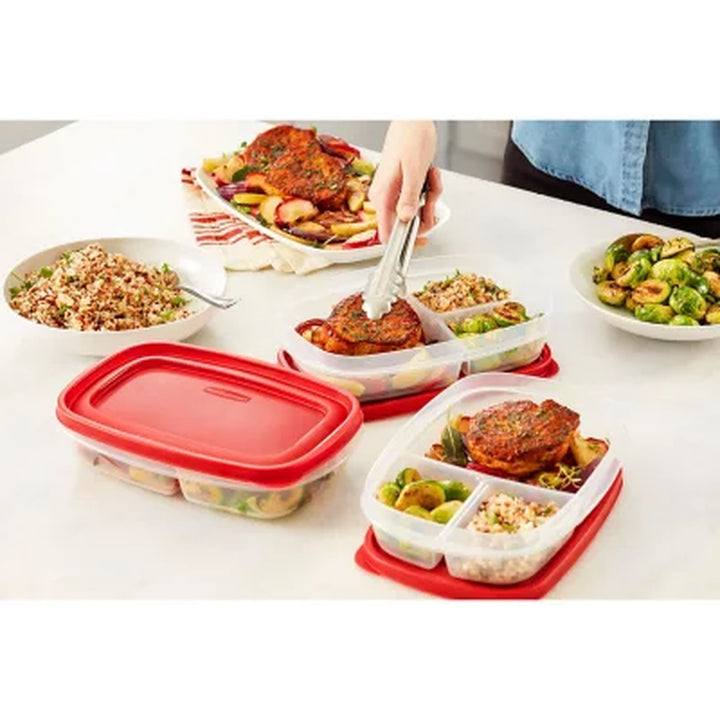 Rubbermaid Easy Find Lids Meal Prep Food Storage Containers, 14-Piece Set