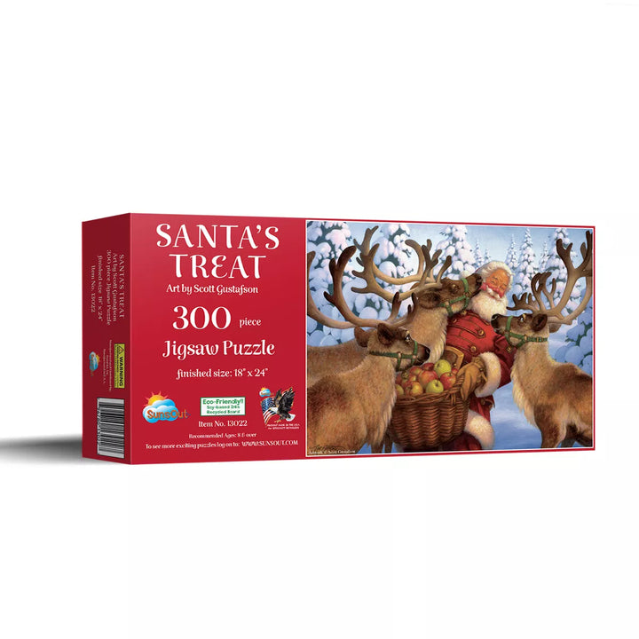 Sunsout Santa'S Treat 300 Pc Christmas Jigsaw Puzzle 13022