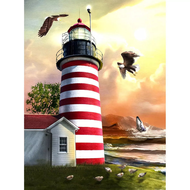 Sunsout West Quoddy Lighthouse 1000 Pc Jigsaw Puzzle 28542