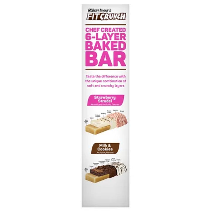 Chef Robert Irvine'S FITCRUNCH High Protein Baked Bars, Variety Pack 18 Ct.