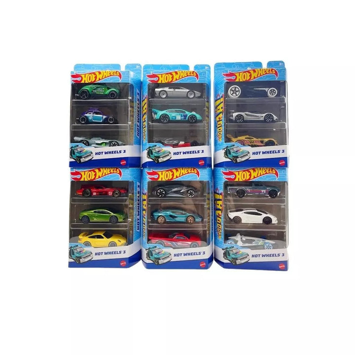 Hot Wheels 3-Car Pack, Multipack of 3 Hot Wheels Vehicles, Styles May Vary