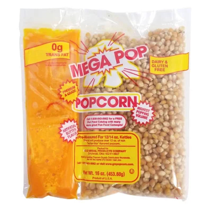 Gold Medal Mega Pop Popcorn Kit 12 Oz. Kit, 24 Ct.