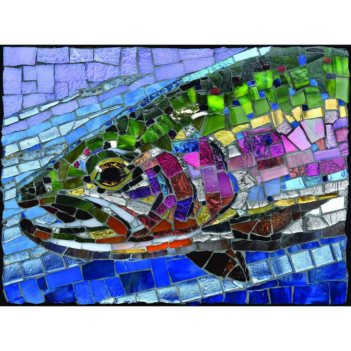 Sunsout Stained Glass Rainbow Trout 1000 Pc Jigsaw Puzzle 70711