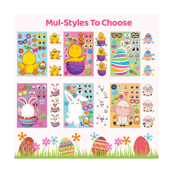 Fun Little Toys 36 PCS Easter Make a Face