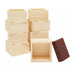 Bright Creations 11 Pieces Unfinished Small Wooden Boxes for Crafts with Sanding Sponge (4 In)