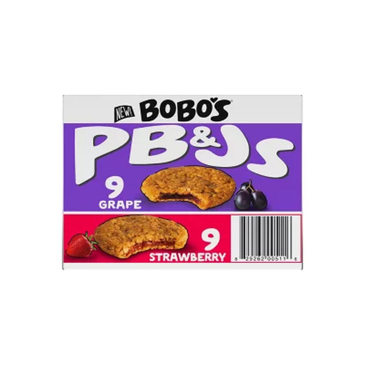 Bobo'S PB&J Oat Snacks, Variety Pack 18 Pk.