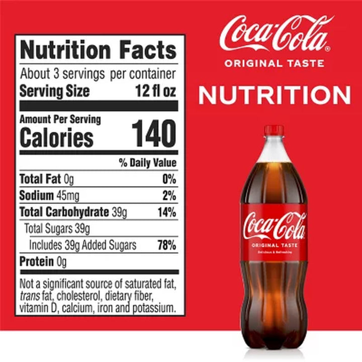 Coca-Cola Soda Soft Drink, 2 L., 4 Pk.