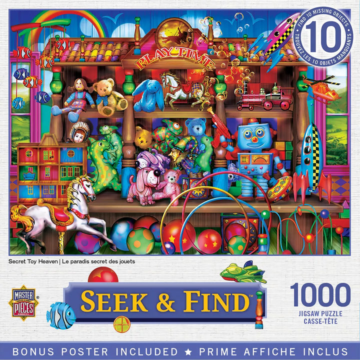 Masterpieces 1000 Piece Jigsaw Puzzle - Secret Toy Heaven - 19.25"X26.75".