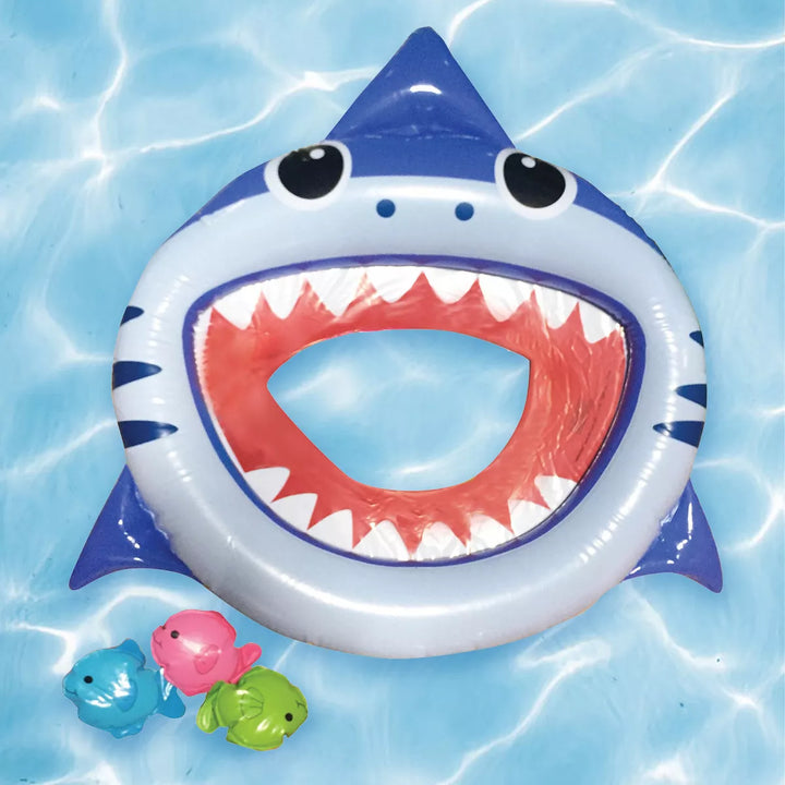 Northlight 24.75" Inflatable Shark Mouth Fish Toss Swimming Pool Game