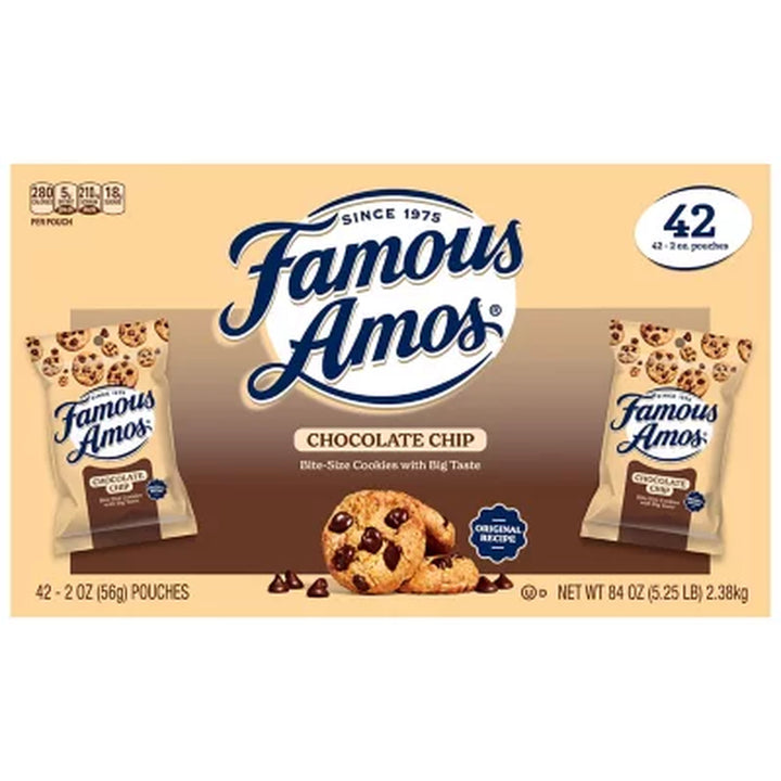 Famous Amos Chocolate Chip Cookies 2 Oz., 42 Ct.