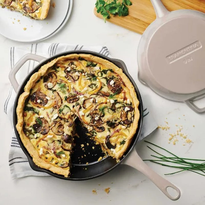 Tramontina 9" and 12" Enamel Cast Iron Skillet Set