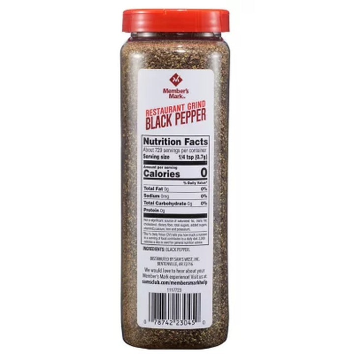 Member'S Mark Restaurant Black Pepper 18 Oz.