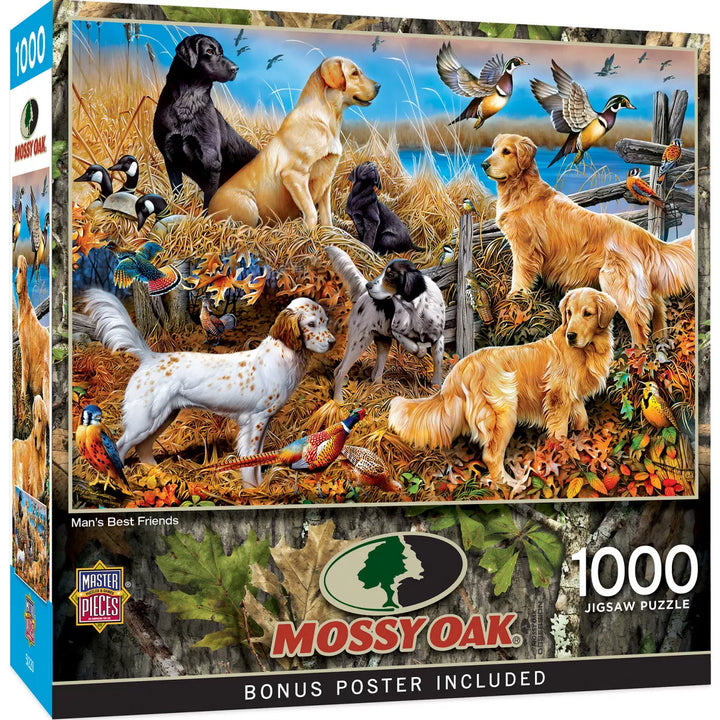 Masterpieces 1000 Piece Jigsaw Puzzle - Man'S Best Friends - 19.25"X26.75".