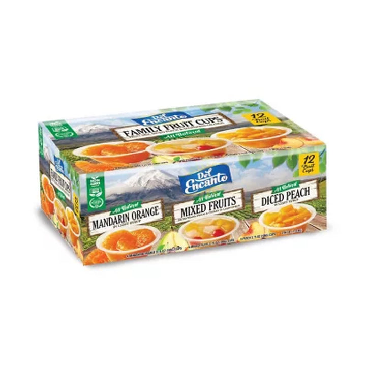 Del Encanto Family Fruit Cups, Variety Pack, 12 Pk.