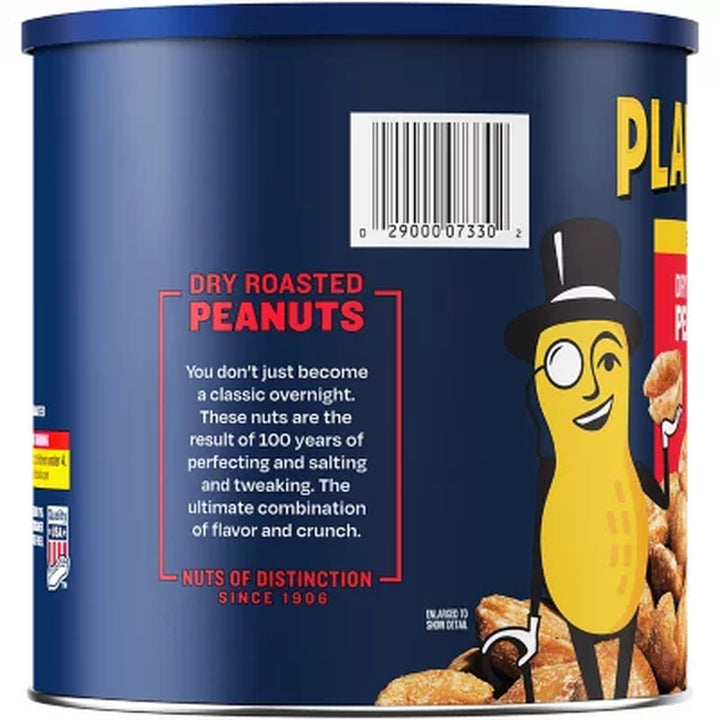 Planters Salted Dry Roasted Peanuts Canister (52 Oz.)