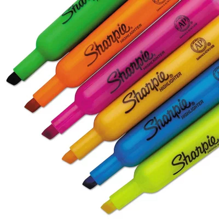 Sharpie Accent - Accent Tank Style Highlighter, Chisel Tip, Assorted Colors - 6 Ct.