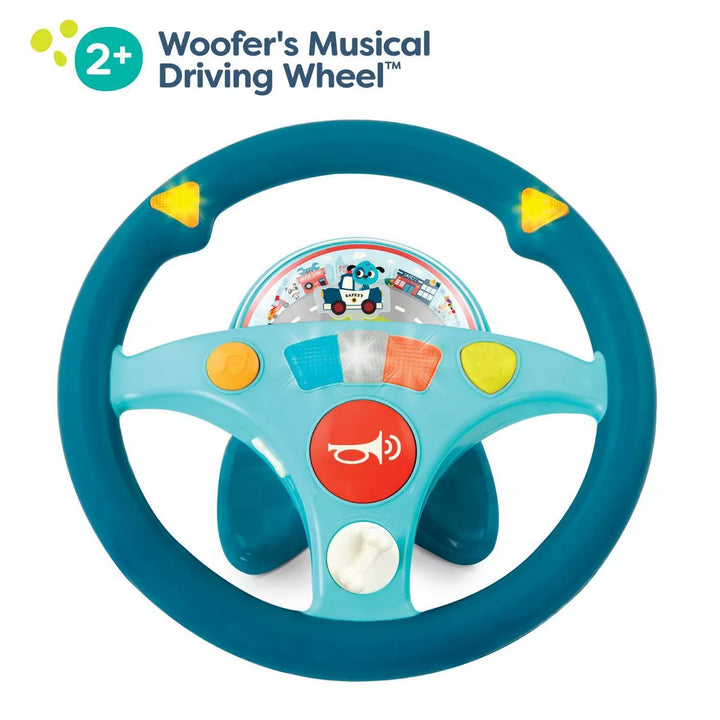 B. Toys Toy Steering Wheel - Woofer'S Musical Driving Wheel
