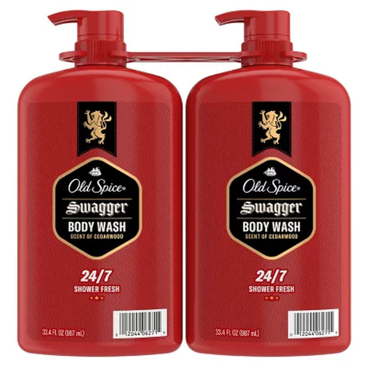 Old Spice Swagger Men'S Body Wash, 33.4 Fl. Oz., 2 Pk.