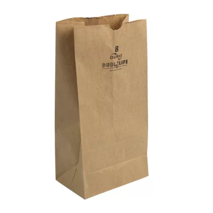 Duro Brown Paper Bag, 8# Kraft Bags (500 Ct.)