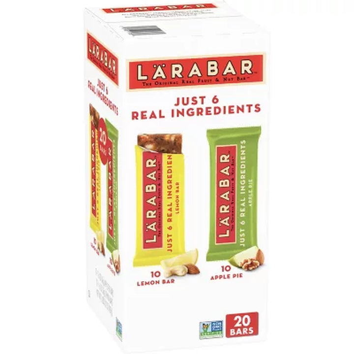 Larabar Fruit & Nut Bar, Apple Pie and Lemon Bar (20 Pk.)