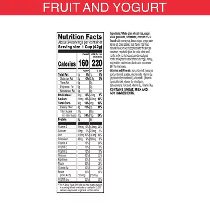 Special K Cereal, Fruit and Yogurt (37 Oz., 2 Pk.)