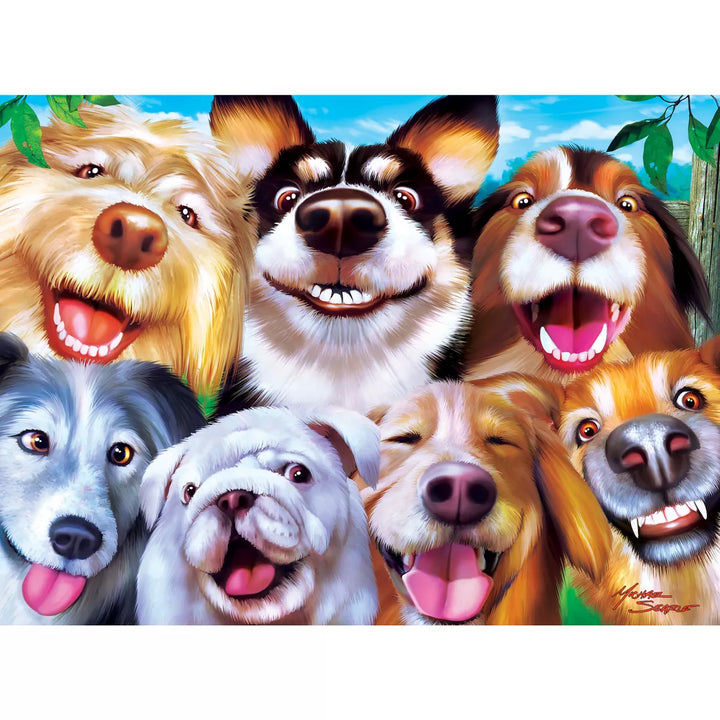 Masterpieces 200 Piece Jigsaw Puzzle for Kids - Goofy Grins - 14"X19".