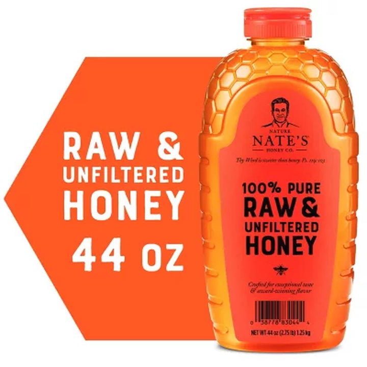 Nature Nate'S 100% Pure Raw and Unfiltered Honey (44 Oz.)