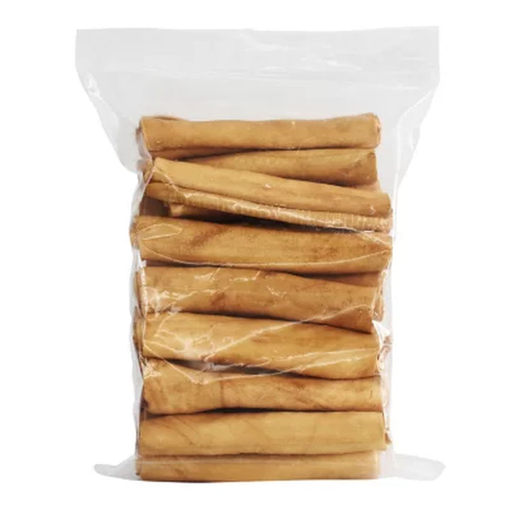 Canine Chews 8" Basted Rawhides for Dogs, 25 Ct. (Choose Flavor)