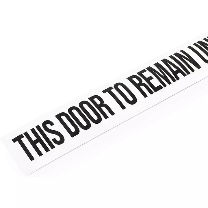 Stockroom plus 10-Pack Safety Labels Stickers, This Door to Remain Unlocked during Business Hours Sign, 23.9 X 2 In